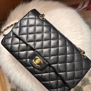Chanel Classic Black Quilted Shoulder Bag